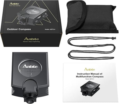 Anbte Compass Hiking Survival, IP65 Waterproof Metal Compass - Image 7