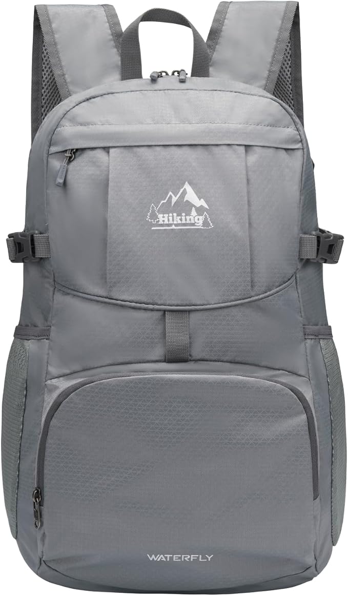 WATERFLY Hiking Packable Daypack Backpack: 35L Ultra Lightweight Day Pack by Waterfly