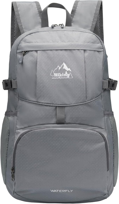 WATERFLY Hiking Packable Daypack Backpack: 35L Ultra Lightweight Day Pack by Waterfly