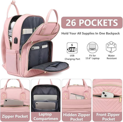 Laptop Backpack for Women Work Bag - Image 2