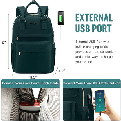 LOVEVOOK Laptop Backpack for Women 15.6 Inch Laptop Bag - Image 5