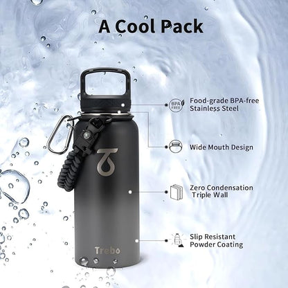 Trebo 32 oz Water Bottle Insulated - Image 6