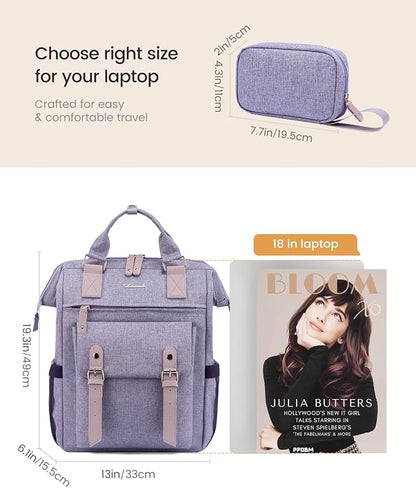 LOVEVOOK Extra Large Backpack for Women, 18 Inch Travel Laptop Backpack - Image 7