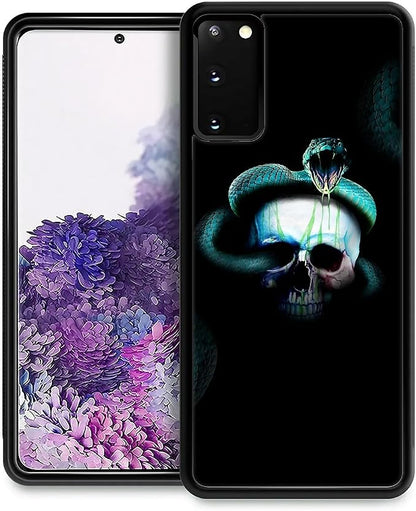 for Samsung Galaxy S20 Case, Skeleton Winding Snake Pattern Graphic Design Girl by FKBRCL4U