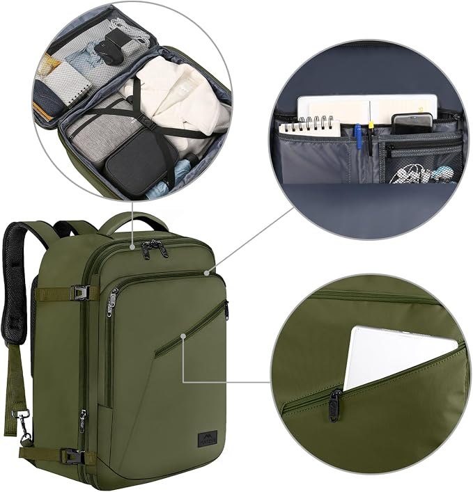MATEIN Expandable Air Travel Backpack, Light Weight Carry on Backpack - Image 8