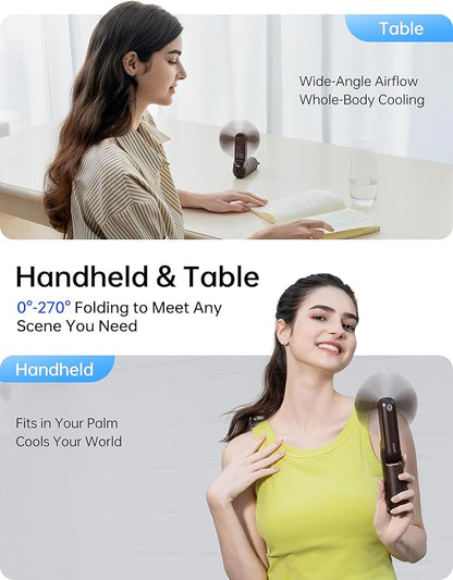 JISULIFE Handheld Fan 8 Plus: All-in-One Mini Fan - Image 4
