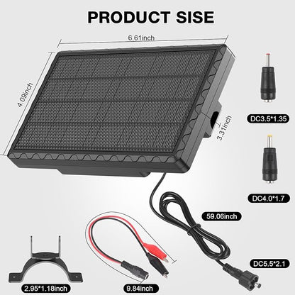 Solar Panel for Deer Feeder, 12V 1.98W Solar Panel Outdoor IP65 Waterproof - Image 2