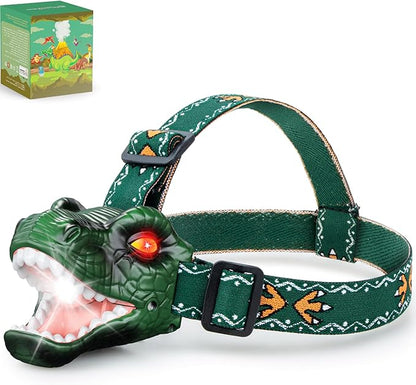 LED Dinosaur Headlamp for Kids, Children's Toy Flashlight T-Rex Dinosaur Toys by Unknown