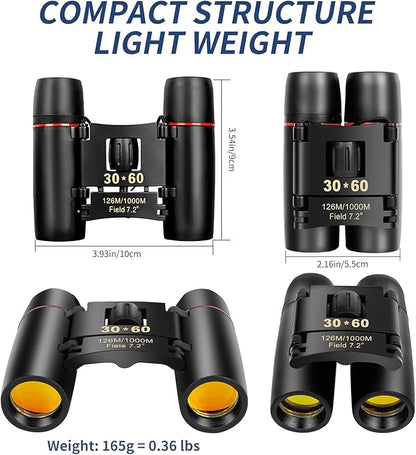 Compact Binoculars for Adults and Kids, HD Mini Portable Outdoor Binoculars - Image 2