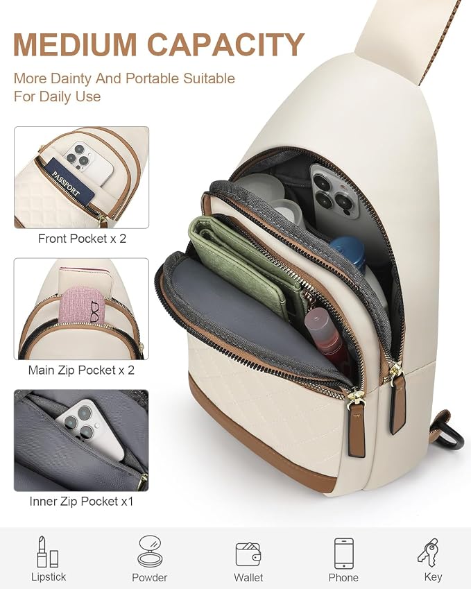Capolo Sling Bag for Women Men Waterproof Crossbody Bags for Women Trendy - Image 4