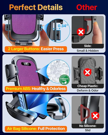 YRU Car Phone Holder Mount Dashboard Cell Phone Holder - Image 5