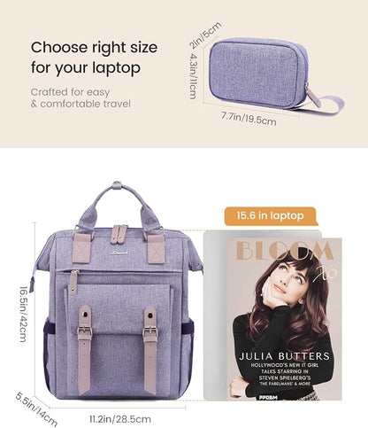 LOVEVOOK Laptop Backpack Purse for Women, Cute College School Backpack Bookbag - Image 8