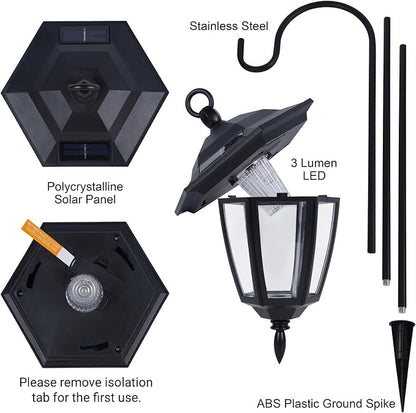 Dynaming 6 Pack Solar Hanging Lights Outdoor, Solar Powered Garden Decorative - Image 7