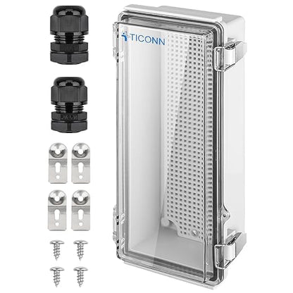 TICONN Outdoor Electrical Box Waterproof, Junction Box IP67 ABS Plastic by TICONN
