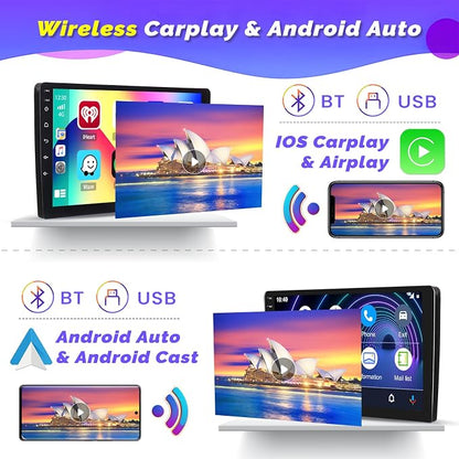 Android 15 Car Stereo for Jeep Compass Patriot 2007-2010, Hikity 9 Inch - Image 3