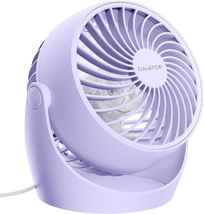 Gaiatop Desk Fan, 5-Inch Portable Electric Table Desktop Air Circulator Fans by GAIATOP