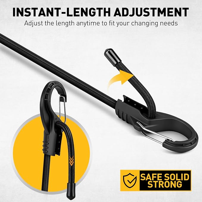 8-Piece 48-inch Adjustable Bungee Cords - Image 4