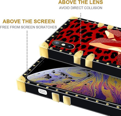Compatible with iPhone Xs Max Case, Elegant High Heels Luxury Golden Decoration - Image 7