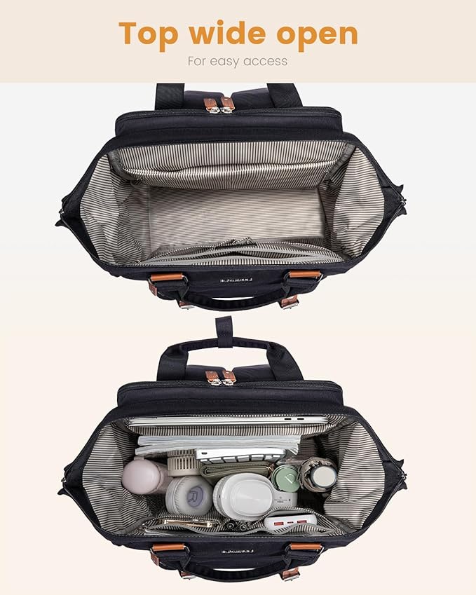 LOVEVOOK Laptop Backpack for Women Work Travel Computer Backpacks Purse - Image 4