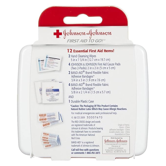 Johnson & Johnson First First Aid Kit Travel Size - Image 2