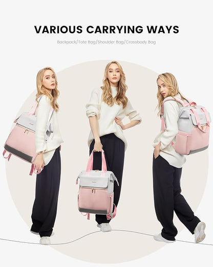 LOVEVOOK Laptop Backpack for Women, 15.6 Inch Work Laptop Bag - Image 6