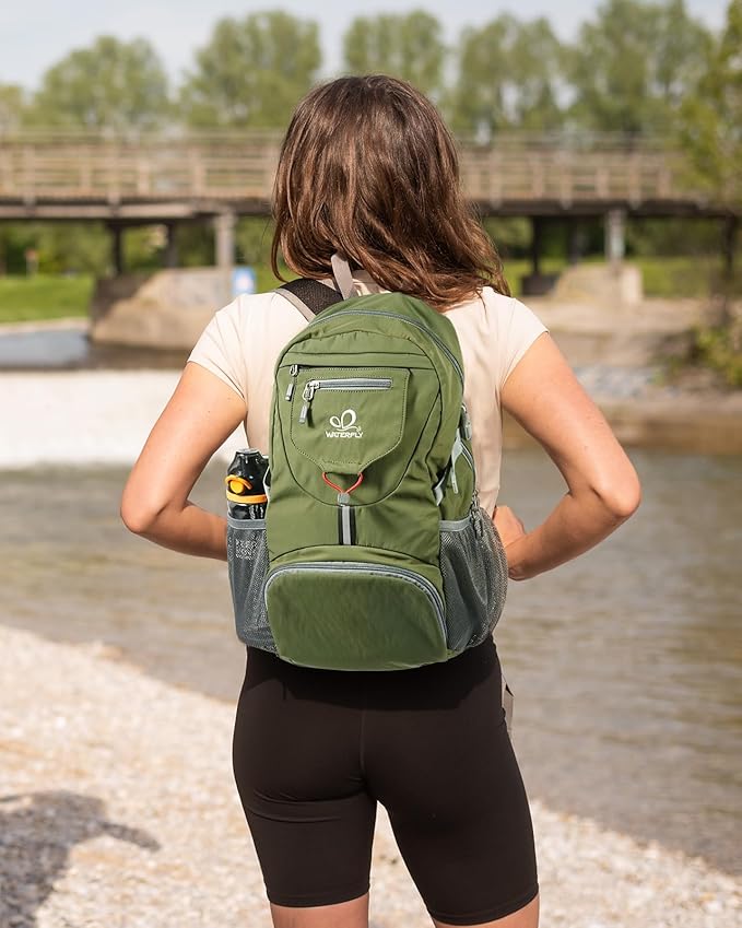 WATERFLY Small Lightweight Packable Backpack: 20l Ultra Light Foldable Travel - Image 2