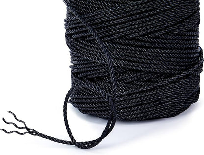 HONGDA Tarred Bank Line Twine, 465 Feet Nylon Twine #36 Bank Line-Black Nylon - Image 3