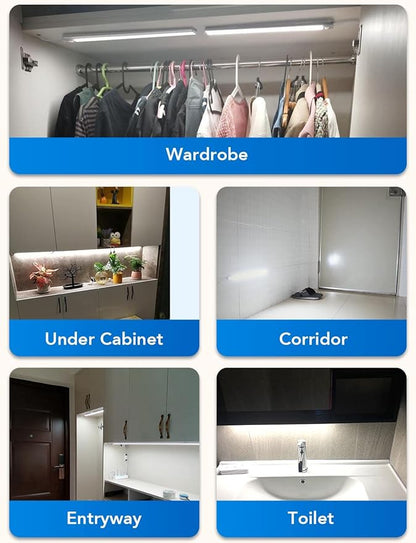 Under Cabinet Lighting LED Motion Sensor Lights Plug in Indoor, 16 inch 500LM - Image 5