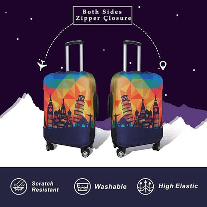 Explore Land Travel Luggage Cover Suitcase Protector Fits 18-22 Inch Case - Image 2