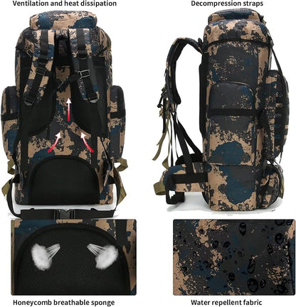 Hiking Backpack for Men 70L/100L Camping Backpack Military Rucksack Molle 3 - Image 2