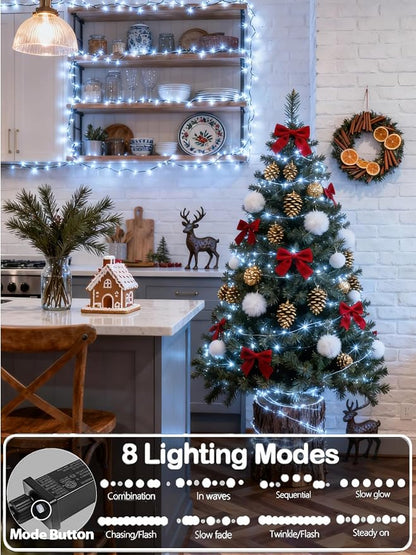 Upgraded 99FT 300 LED Christmas Lights Outdoor & Indoor, Memory Function & - Image 2