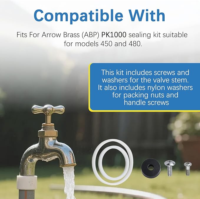 PK1000 Stem Seal Kit Fits For Arrowhead Brass Stem Rebuild Parts Kit Replace - Image 5