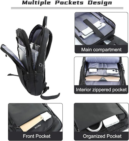MOSISO Laptop Backpack for Men, Slim Lightweight Compact Computer Backpack for - Image 2