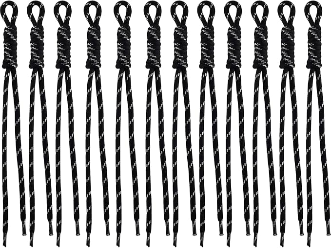 Paracord Keychain Paracord Bag Charm 12pcs Braided Nylon Rope Keychain Cord by Cmidy