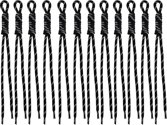 Paracord Keychain Paracord Bag Charm 12pcs Braided Nylon Rope Keychain Cord by Cmidy