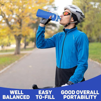 Kemier Collapsible Silicone Water Bottles-750ML, Medical Grade, BPA Free Travel - Image 2