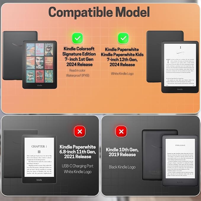 TNP Stand Case for Kindle Paperwhite 12th Generation 2024 / Kindle Colorsoft - Image 2