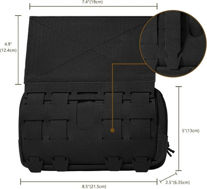 Tactical Admin Pouch Laser Cut MOLLE EDC Tool Organizer - Image 2