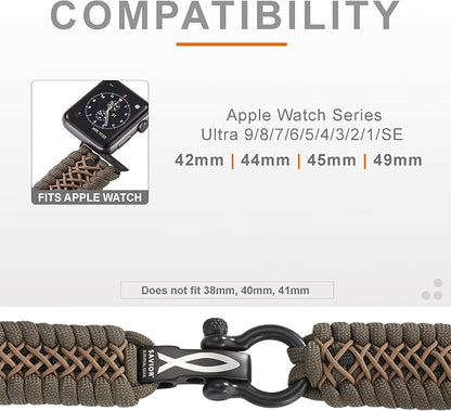 Savior Survival Gear Paracord Watch Band, Compatible - Image 3