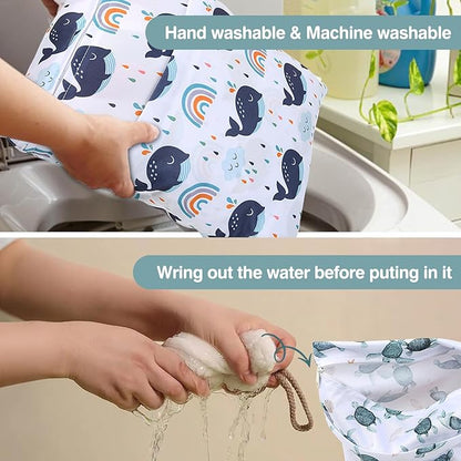 Wet Dry Bags 2-Pack with Cute Dolphin Print - Image 6