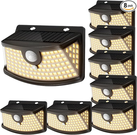 Aootek New Solar Motion Sensor Lights 120 LEDs by Lightupeveryconer