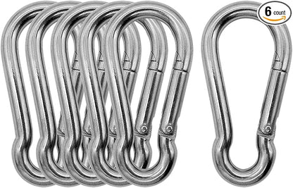Marine Grade 316 Stainless Steel Carabiners Heavy Duty, Durable & Rust-Free by Outmate