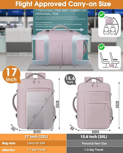 Capolo Travel Backpack for Women Men Waterproof Laptop Backpack Airlines - Image 5