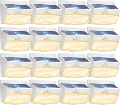 Peasur 16 Packs Solar Outdoor Lights Motion Sensor Solar Security Lights by Peasur