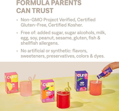 Cure Hydration - Kids Electrolyte Drink Mix | Plant-Based Pediatrician - Image 4
