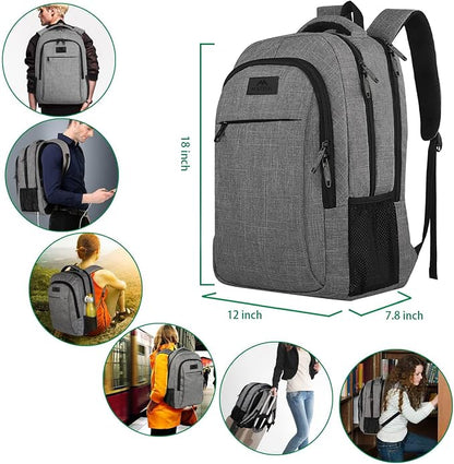 MATEIN Travel Laptop Backpack, Business Anti Theft Slim Sturdy Laptops Backpack - Image 3