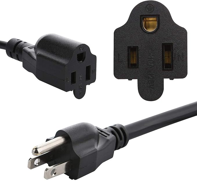 3 Prong 1 to 4 Outlet Power Cord Splitter Cord, Indoor Outdoor Cable Strip - Image 2
