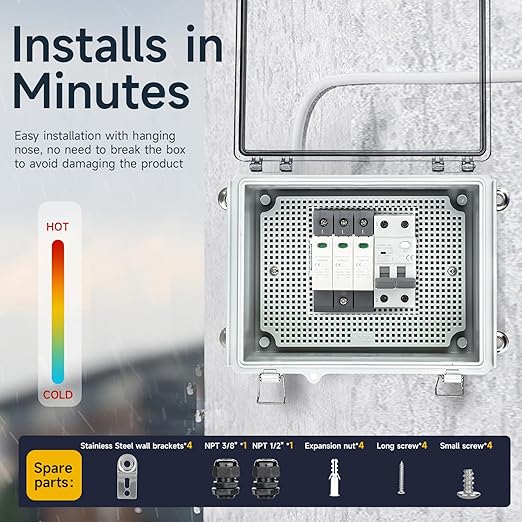 Small Waterproof Electrical Junction Box，IP67 Waterproof Clear ABS Plastic - Image 5