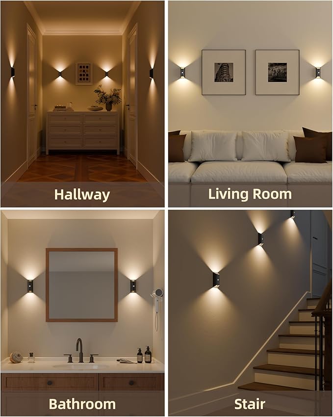 EZVALO Motion Sensor Wall Lights, 4000mAh Rechargeable Battery Operated Wall - Image 4