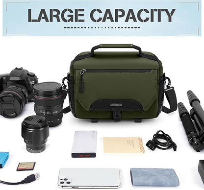 RAINSMORE Camera Bag, DSLR/SLR/Mirrorless Small Camera Sling Bag Waterproof - Image 8